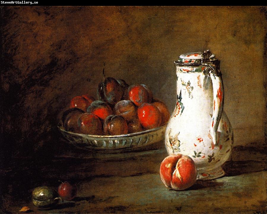 Jean Baptiste Simeon Chardin A Bowl of Plums